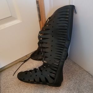 Torrid Gladiator sandals black 8 new